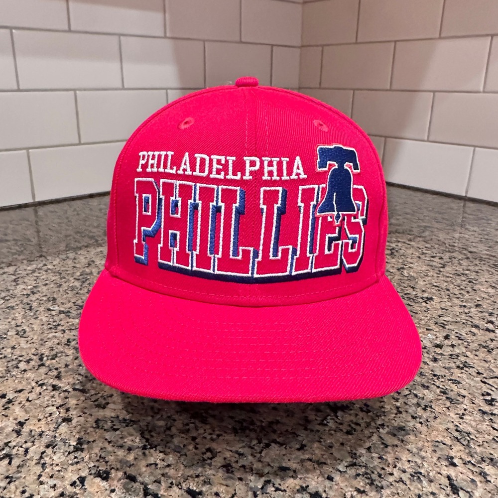 Philadelphia Phillies New Era 9FIFTY Snapback Hat Red Polyester MLB